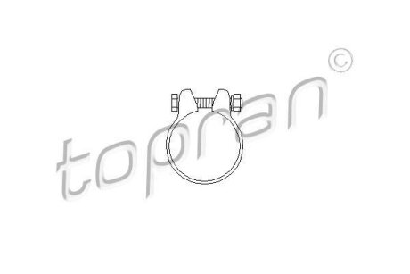 Хомут випускної системи TOPRAN / HANS PRIES 103 024