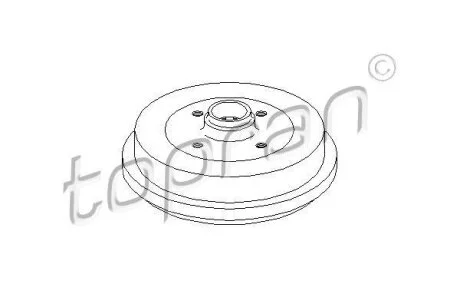 Гальмівний барабан TOPRAN / HANS PRIES 103 058