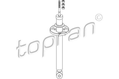 Амортизатор задній TOPRAN / HANS PRIES 103 059