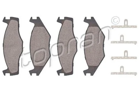 Гальмівні колодки, дискові TOPRAN / HANS PRIES 103 073