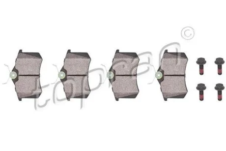 Гальмівні колодки, дискові TOPRAN / HANS PRIES 103 074