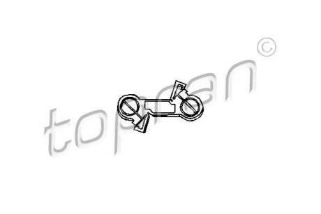 Шток кулисы (тяга) VW Golf Caddy Polo 1.4-2.8 91-02 (Р/К - JP GROUP 1131700510) TOPRAN / HANS PRIES 103 078