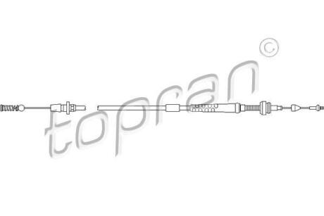 Трос газу TOPRAN / HANS PRIES 103 086