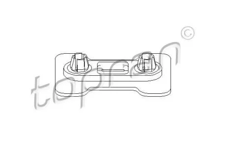Кронштейн, буфер, сзади, спереди TOPRAN / HANS PRIES 103 090
