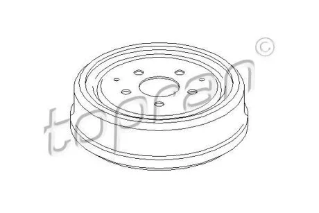 Гальмівний барабан TOPRAN / HANS PRIES 103 281