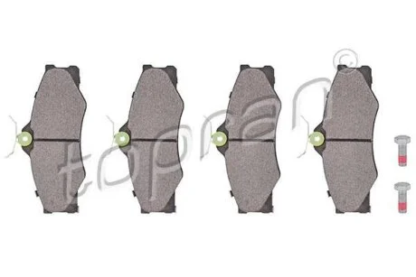 Гальмівні колодки, дискові TOPRAN / HANS PRIES 103 288