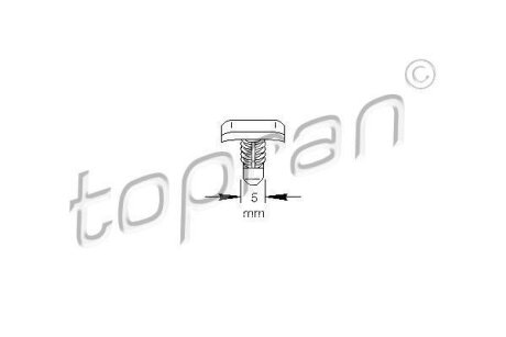 Елемент капота TOPRAN / HANS PRIES 103 307