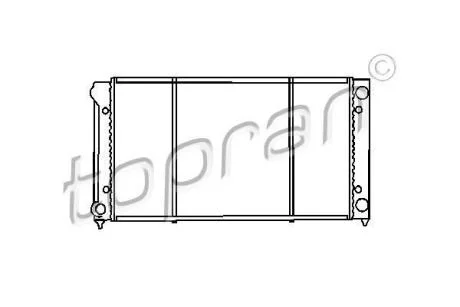 Радіатор (охолодження двигуна) TOPRAN / HANS PRIES 103 445