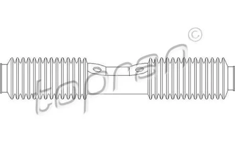 ПИЛЬОВИК КЕРМОВОЇ РЕЙКИ VW 100,80,A6 TOPRAN / HANS PRIES 103 620