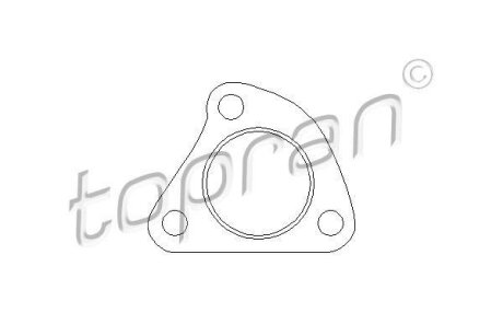 Прокладка приемной трубы VW/Audi 80/100 1.6/1.8/2.0/1.9D TOPRAN / HANS PRIES 103 632