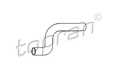 Шланг радіатора (система охолодження) TOPRAN / HANS PRIES 103 835