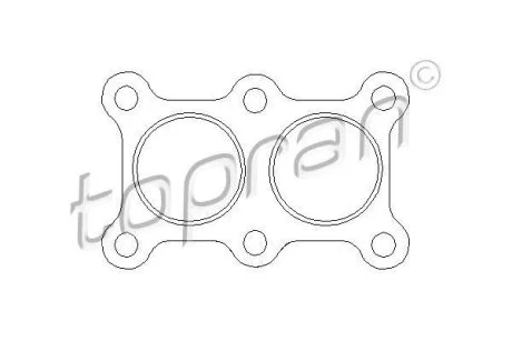 Прокладка, труба выхлопного газа TOPRAN / HANS PRIES 103 836