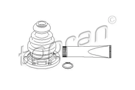 Комплект пильовиків гумових TOPRAN / HANS PRIES 104 078