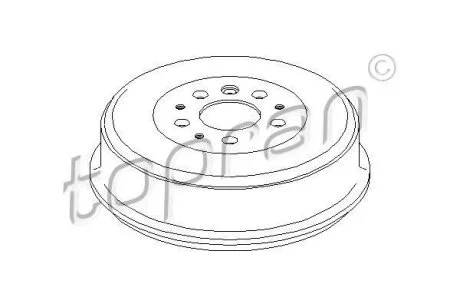 Гальмівний барабан TOPRAN / HANS PRIES 104 083