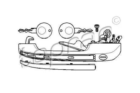 Ручка дверей TOPRAN / HANS PRIES 104 174