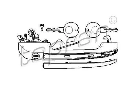 Ручка дверей TOPRAN / HANS PRIES 104 175