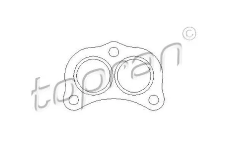 Прокладка, труба выхлопного газа TOPRAN / HANS PRIES 107 210