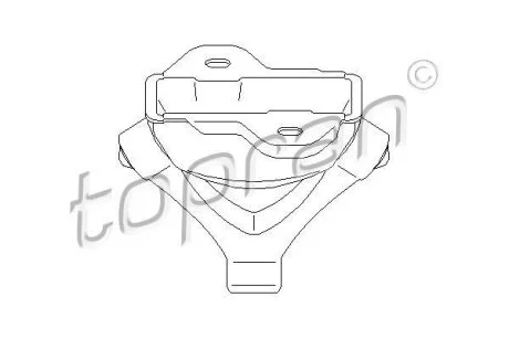 Кронштейн, глушитель AUDI, VW TOPRAN / HANS PRIES 107 223