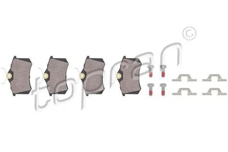 Гальмівні колодки, дискові TOPRAN / HANS PRIES 107 239