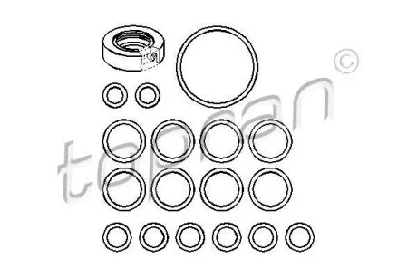 Р/К насоса ГУР Alfa Romeo 155 Audi 100 82-94 TOPRAN / HANS PRIES 107 356