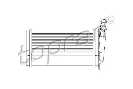 Теплообменник, отопление салона TOPRAN / HANS PRIES 107 407