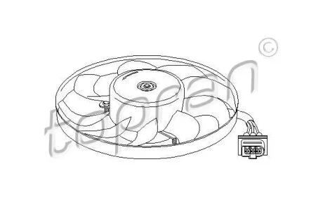 Вентилятор радіатора (охолодження двигуна) TOPRAN / HANS PRIES 107 706