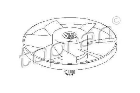 Вентилятор, охолодження двигуна TOPRAN / HANS PRIES 107 716