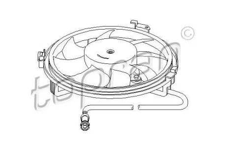 Вентилятор радіатора TOPRAN / HANS PRIES 107 722