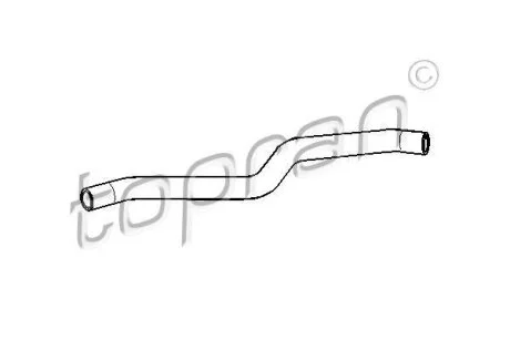 Шланг гумовий системи охолодження TOPRAN / HANS PRIES 108 315