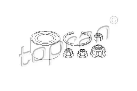Комплект подшипника ступицы колеса TOPRAN / HANS PRIES 108 320