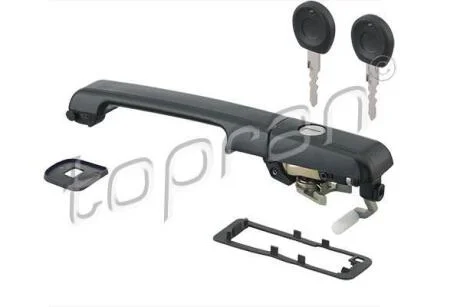 Ручка дверей пер Лів (зовнішн, + ключі, із замком, чорн) VW PASSAT B3/B4 1.6-2.8 02.88-05.97 TOPRAN / HANS PRIES 108 486