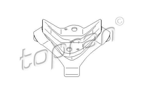 Крепление глушителя (резина с железом) Audi A3 Skoda Octavia VW Bora Golf IV TOPRAN / HANS PRIES 108 731