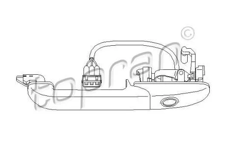 Ручка двері TOPRAN / HANS PRIES 108 849