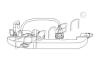 Ручка VW Passat B4 (93-95) зовнішня передня права R (під Ц.З) (TOPRAN) TOPRAN / HANS PRIES 108 850 (фото 1)