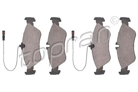 Гальмівні колодки, дискові TOPRAN / HANS PRIES 109 470