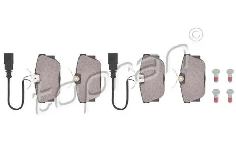 Гальмівні колодки, дискові TOPRAN / HANS PRIES 109 473