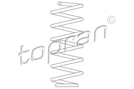 Передня пружина підвіски TOPRAN / HANS PRIES 109 529