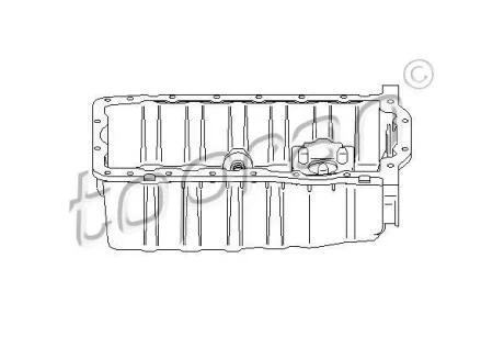 Поддон масляный двигателя TOPRAN / HANS PRIES 109 616