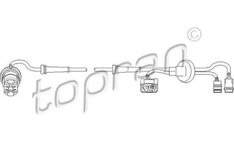 Датчик ABS TOPRAN / HANS PRIES 109 925