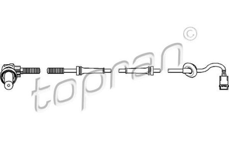 Датчик ABS TOPRAN / HANS PRIES 109 926