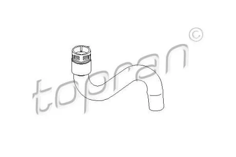 Патрубок системи охолодж. VW Passat, Audi A4/A6 1.8 96-01 TOPRAN / HANS PRIES 110 161