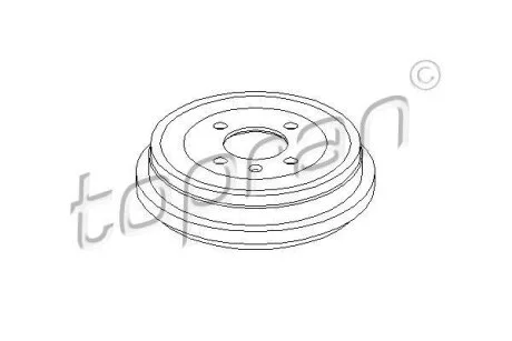 Гальмівний барабан TOPRAN / HANS PRIES 110 427