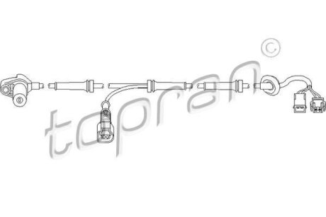Датчик ABS TOPRAN / HANS PRIES 110 483