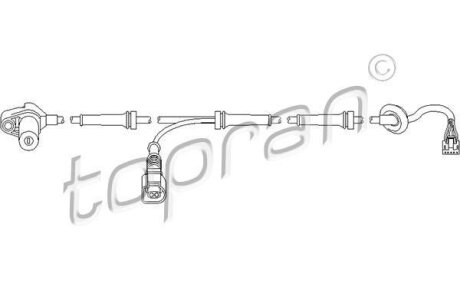 Датчик ABS TOPRAN / HANS PRIES 110 484