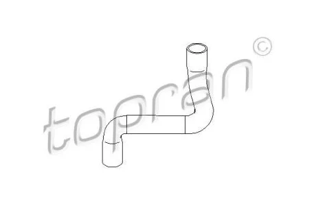 Патрубок системи охолодження VW Golf III, Vento 1.6-2.0 11.91-04.99 TOPRAN / HANS PRIES 110 492
