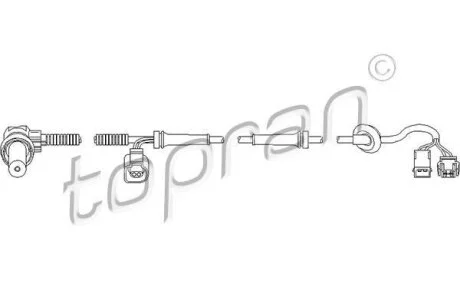 Датчик частоти обертання колеса TOPRAN / HANS PRIES 110 603