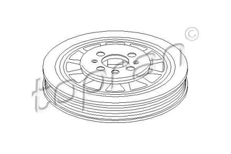 Шків колінвалу TOPRAN / HANS PRIES 110 960