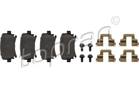 Гальмівні колодки, дискові TOPRAN / HANS PRIES 111 055