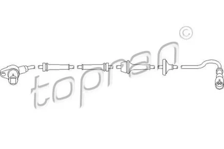 Датчик, частота обертання колеса TOPRAN / HANS PRIES 111 073