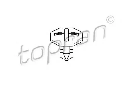 Фіксатор, кріплення молдинга TOPRAN / HANS PRIES 111 107